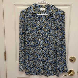 J. Jill Floral elliptical top Size M